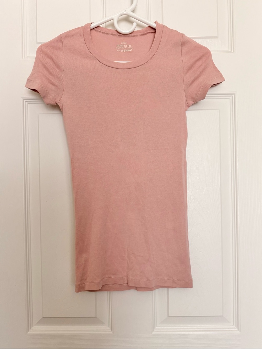 J. Crew Perfect Fit Pink Short Sleeve Crewneck Tee